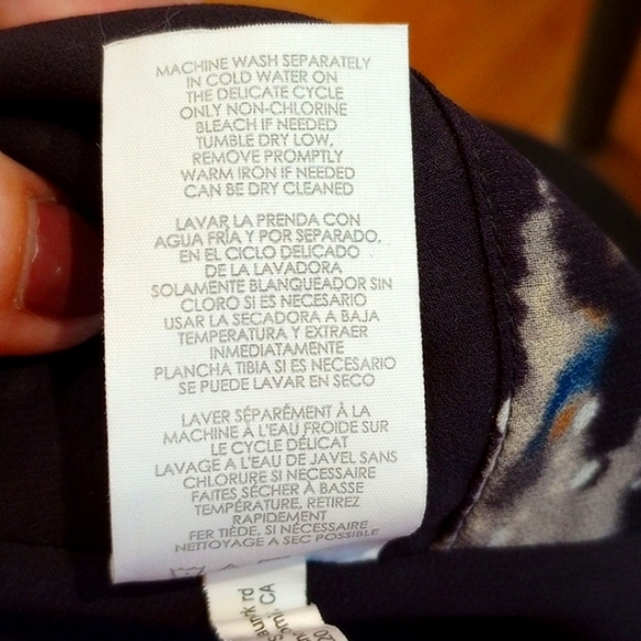 CAbi Ladies Long Sleeve Ruffle Front Blouse Size:M Color:Navy NWOT - Picture 12 of 13